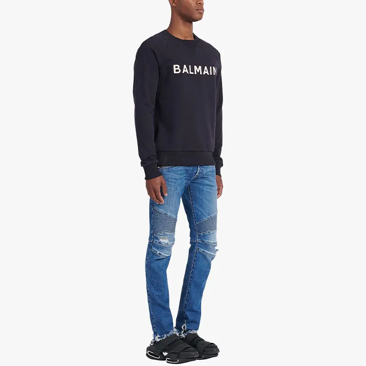 BALMAIN Sweatshirts Men Marine Blue-5