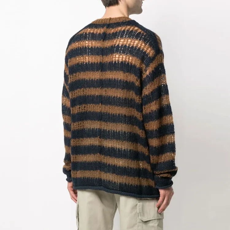 KENZO Sweaters Men Black Yellow Stripes-3