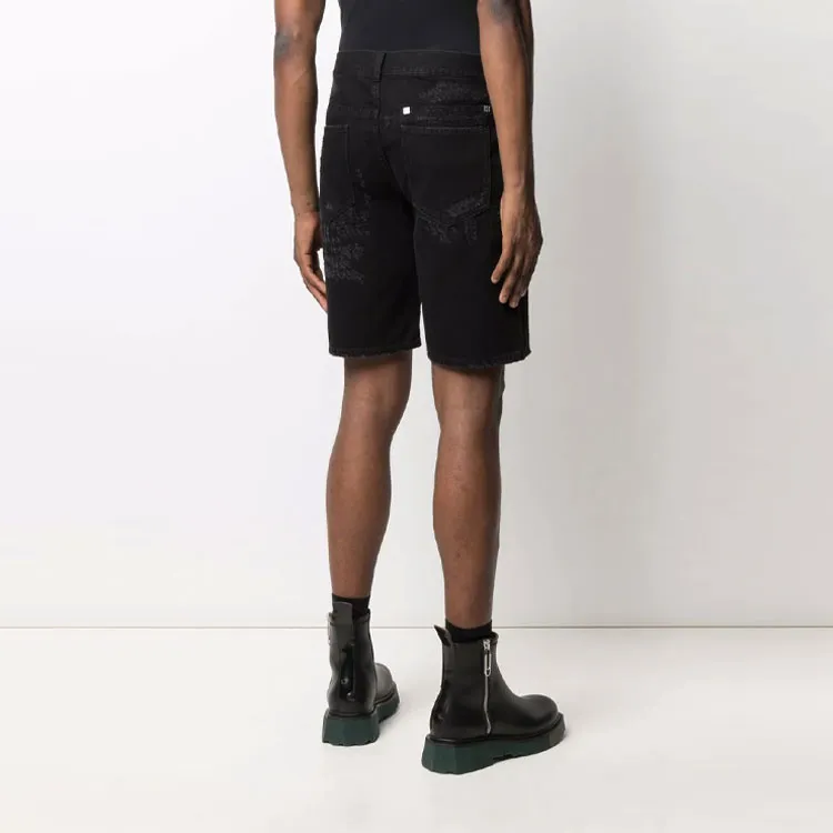 Givenchy Distressed Denim Shorts-2