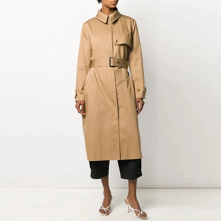Givenchy Trench Coats Women's Khaki-1
