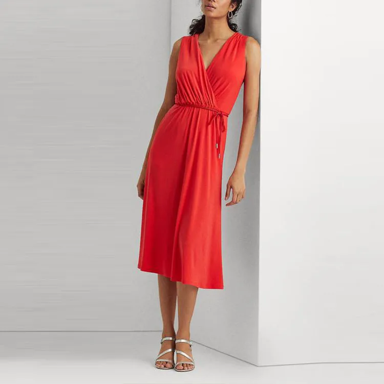 Polo Ralph Lauren Sleeveless Dresses Women's Red-1