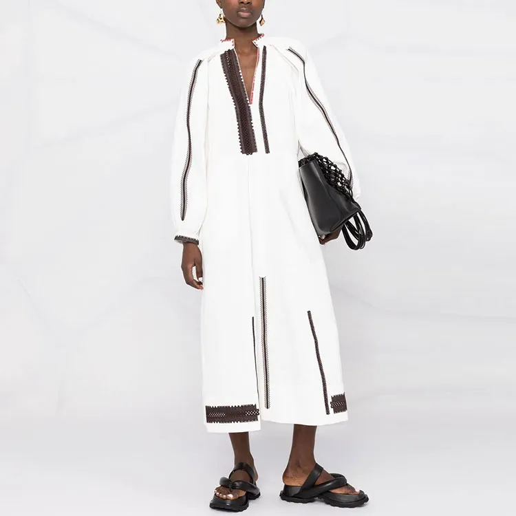 JIL SANDER Long-Sleeved Dresses Women's White-1