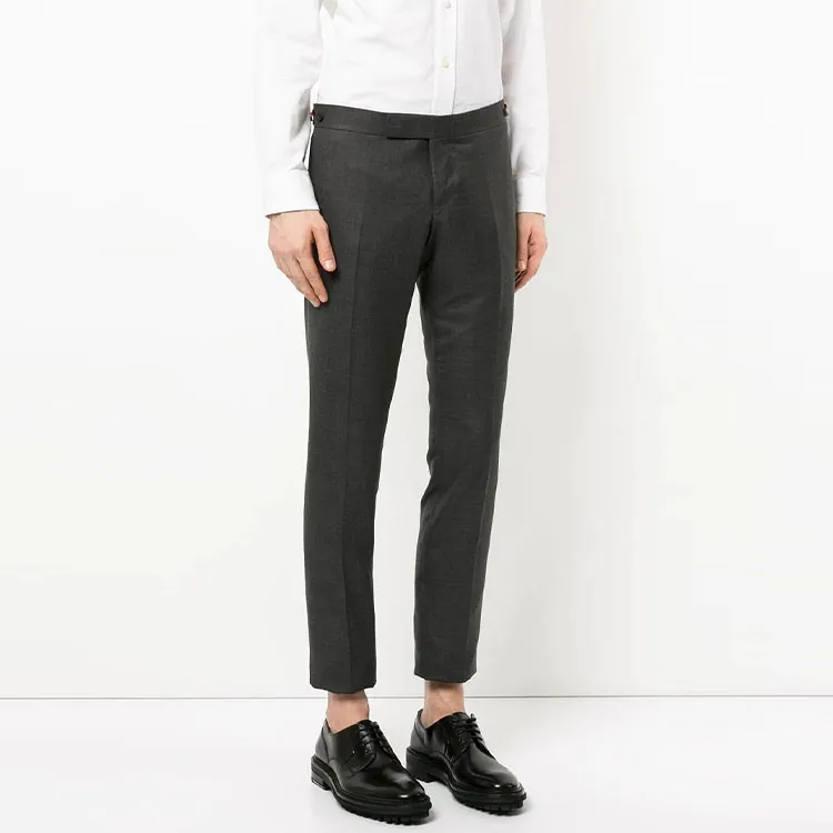 THOM BROWNE Low Rise Skinny Side Tab Trouser In Super 120's Twill-1