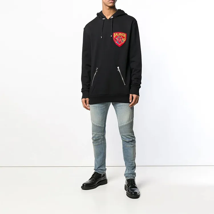 BALMAIN Sweatshirts Men Black-1