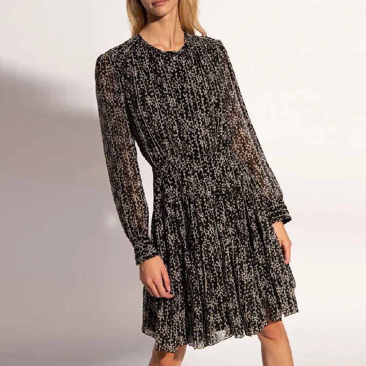 Chloé Long-Sleeved Dresses Women's Black-2