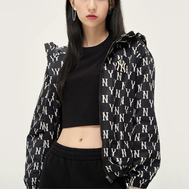 MLB Old Flower Jackets Unisex Black-4