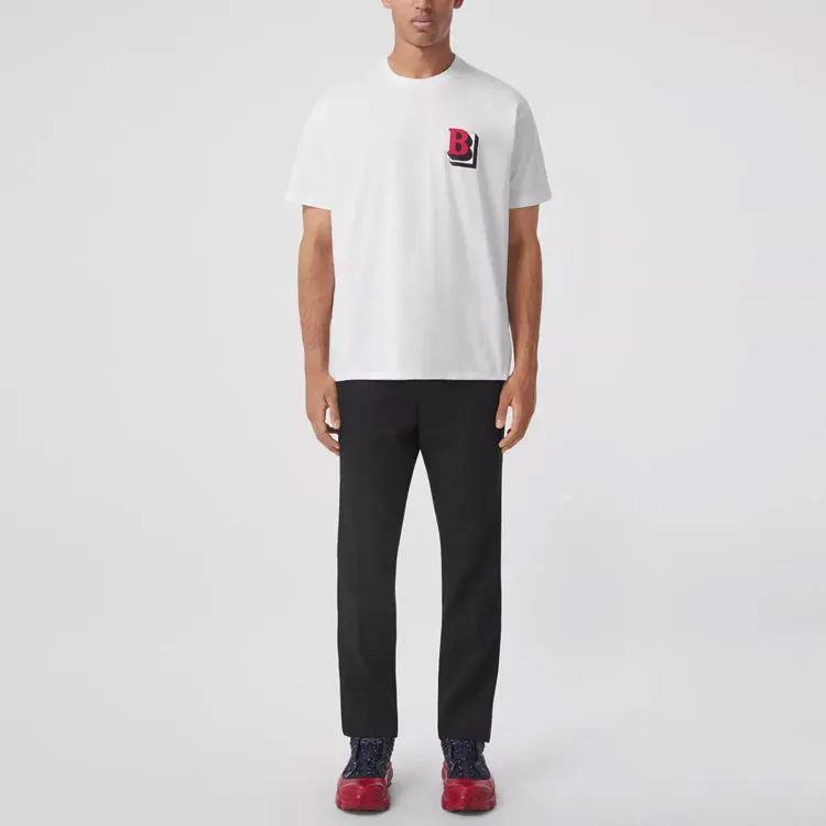 Burberry T Shirts Men White-1