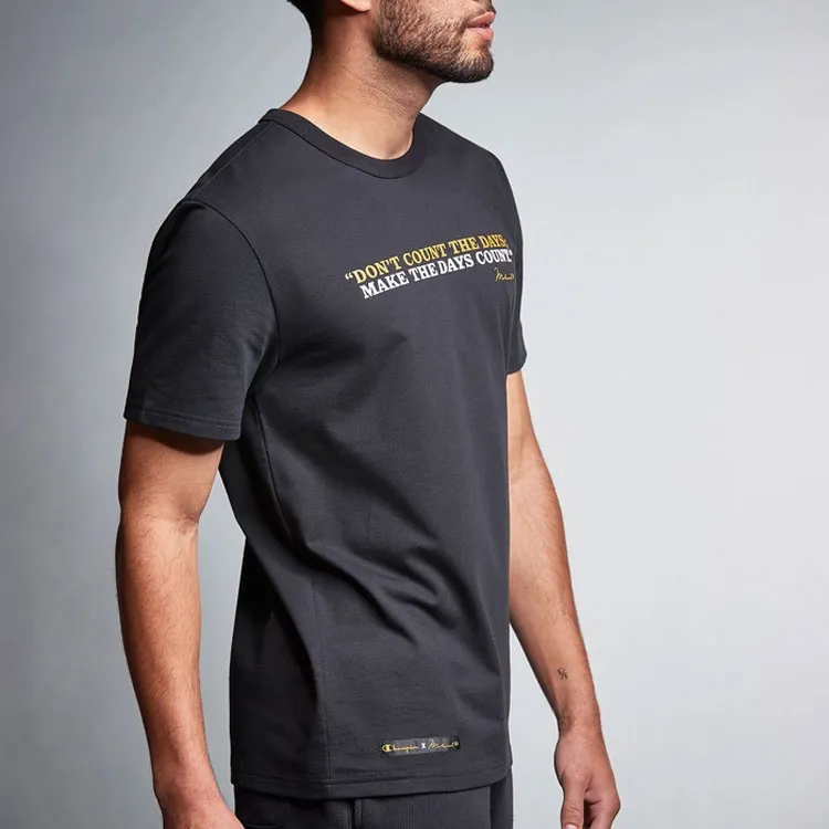 Champion Muhammad Ali T-Shirt US Version Unisex Black-4