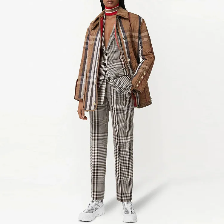 Burberry Casual Pants Women's Gray-3