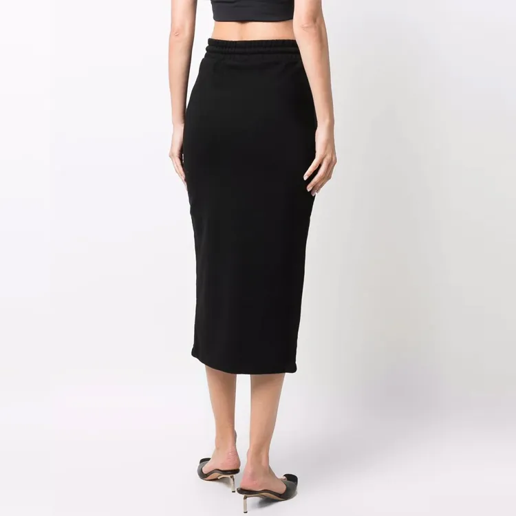 OFF-WHITE FW21 Casual Long Skirts Women's Black-3