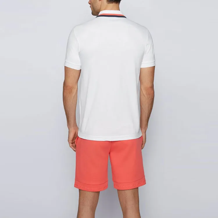 HUGO BOSS Short Sleeved Polo Shirt Men's White-4