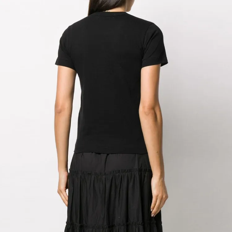 CDG Play T Shirts Women's Black-3