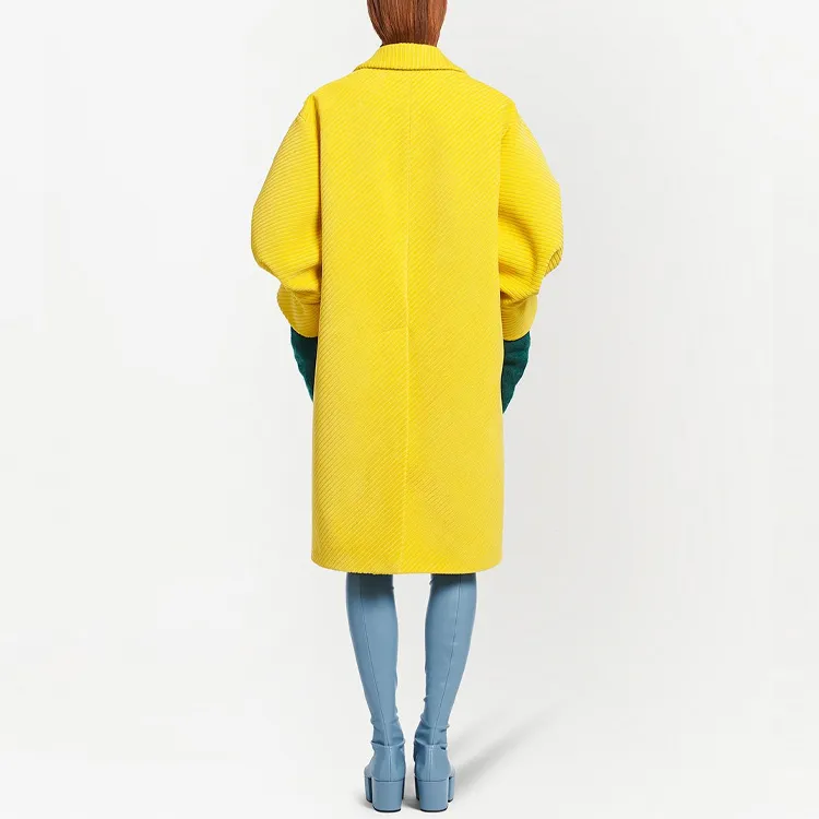 PRADA Velvet Jackets Women's Yellow-3
