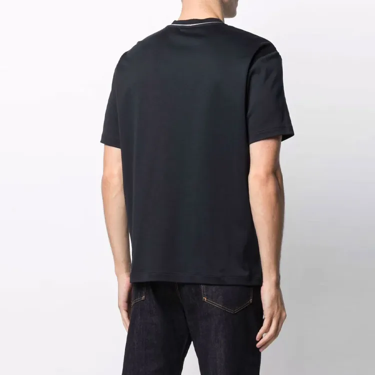 GIORGIO ARMANI T Shirts Men Black-3