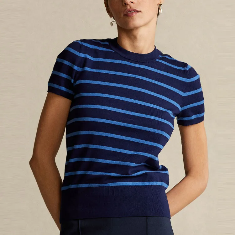 Polo Ralph Lauren T Shirt Women's Blue Black-3