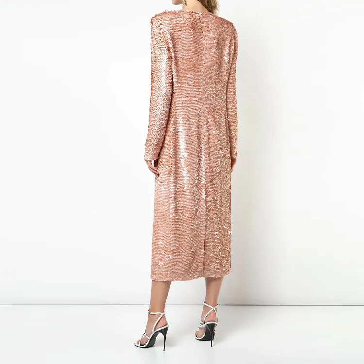 GIVENCHY FW21 Long-Sleeved Dresses Women's Flesh Pink-2