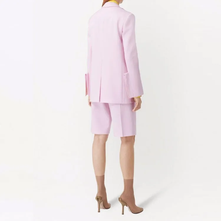 Burberry Business Suits Coats Women's Light Pink-2