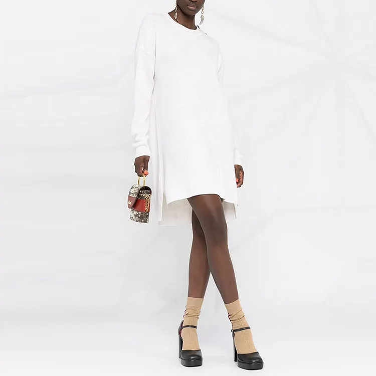FENDI Long-Sleeved Dresses Women's White-1