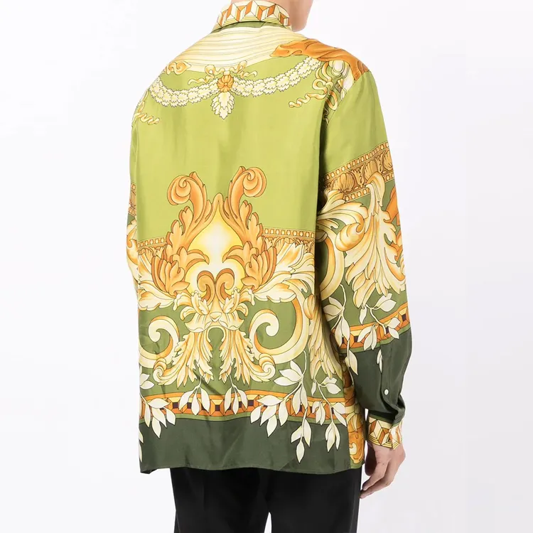 VERSACE VERSACE Shirt Men's Yellow Green-2
