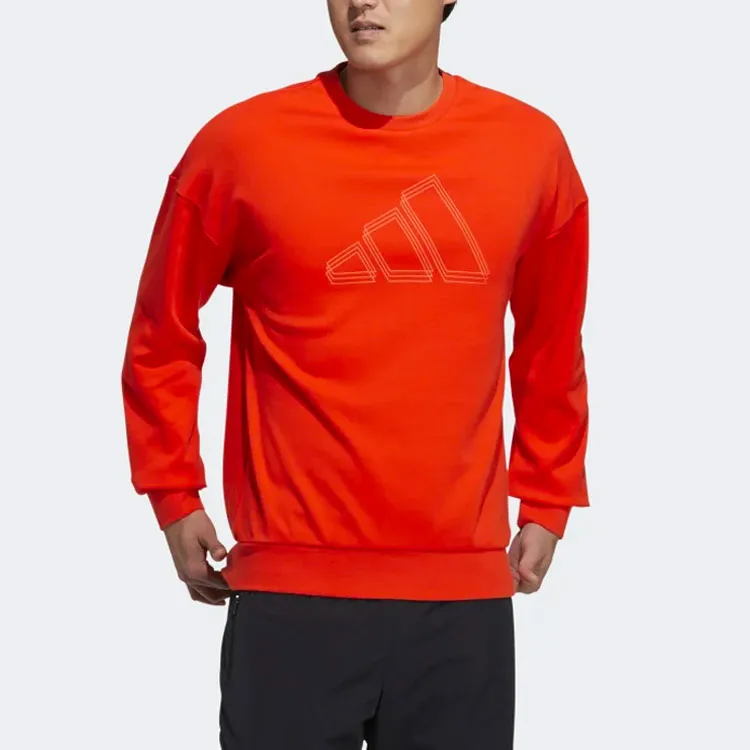 Adidas Sweatshirts Men Orange Red-1