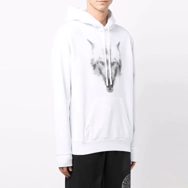Marcelo Burlon County Of Milan Wolf-print Cotton Hoodie-4