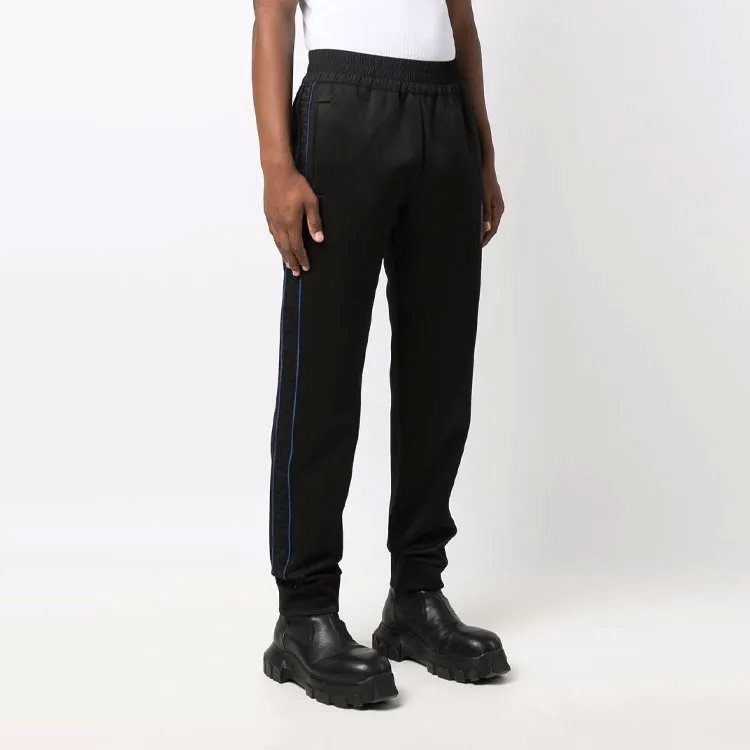 FENDI Knitted Sweatpants Men Black-3