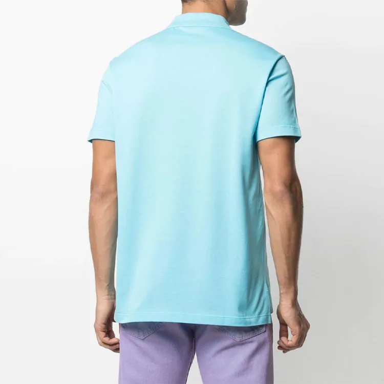 VERSACE Polo Shirts Men Blue-2