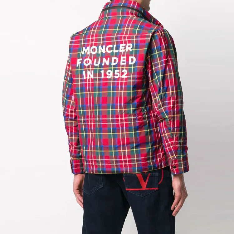 Moncler Tartan-print Windbreaker Jacket-4