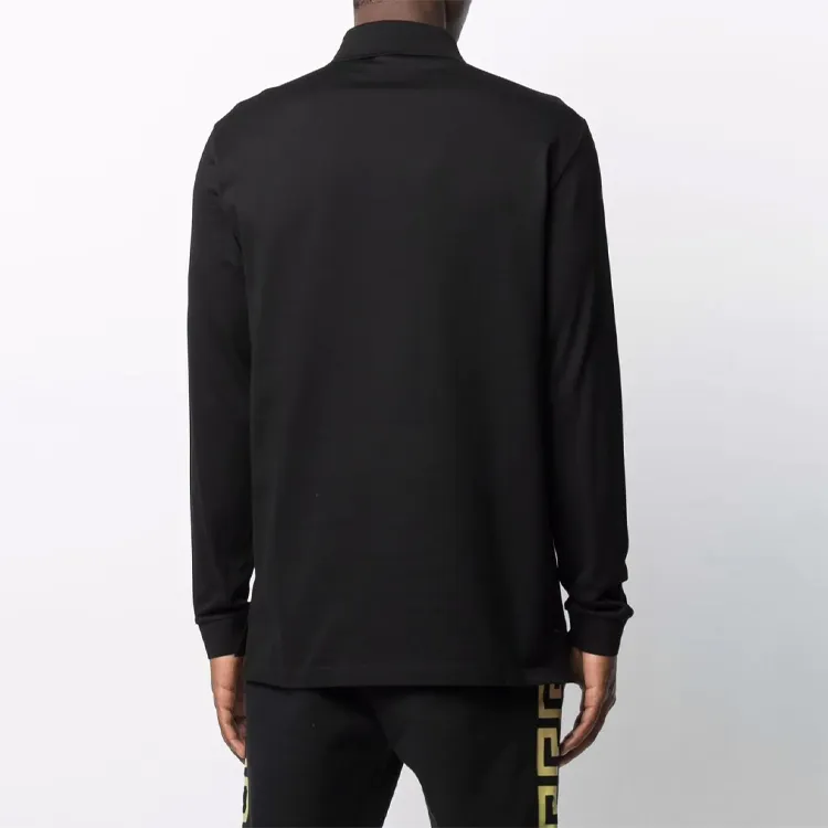 VERSACE Polo Shirts Men Black-2