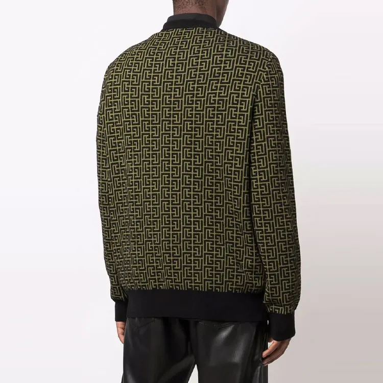BALMAIN FW21 Sweater Men's Green-3
