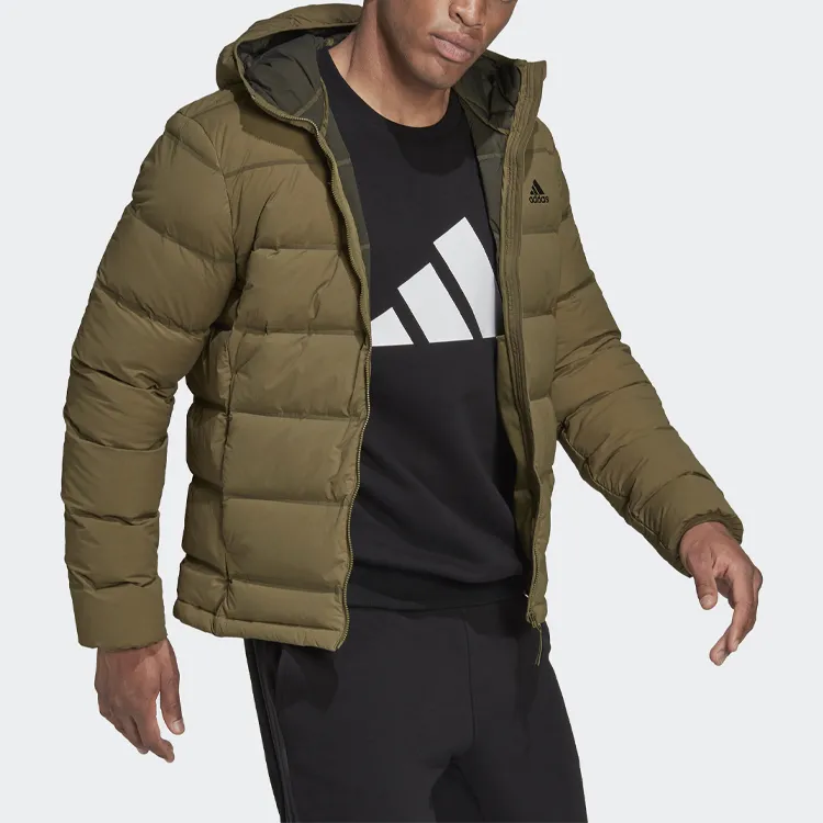 Adidas Helionic Down Jacket Men's Green-4