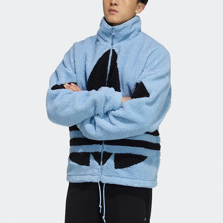 Adidas Originals Sherpa Jackets Unisex Sky Blue-3