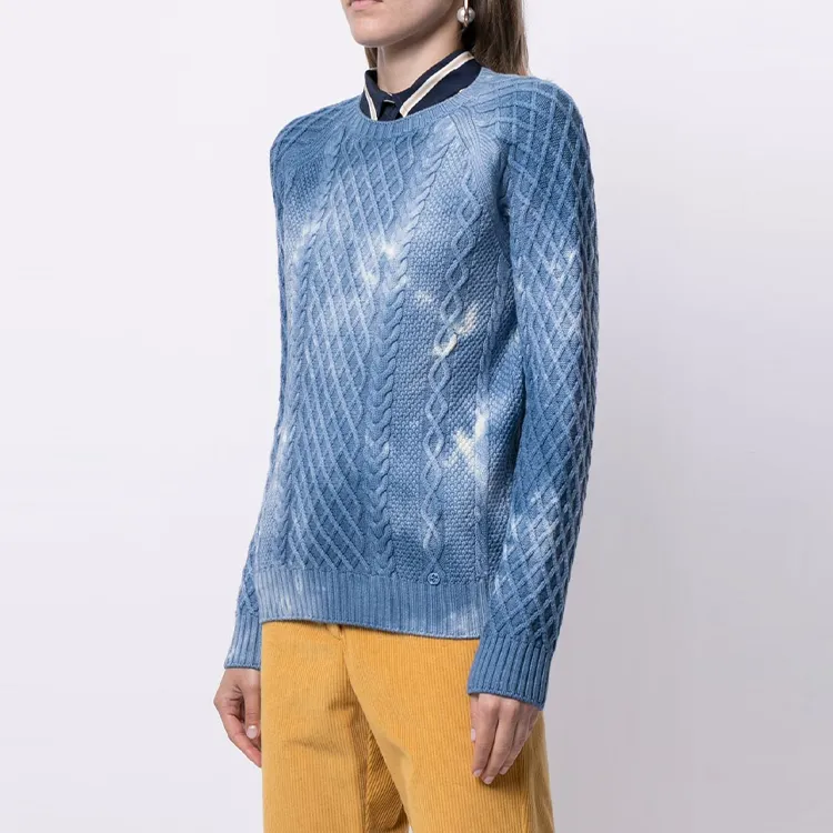 GUCCI Cable knit Tie dye Jumper-2