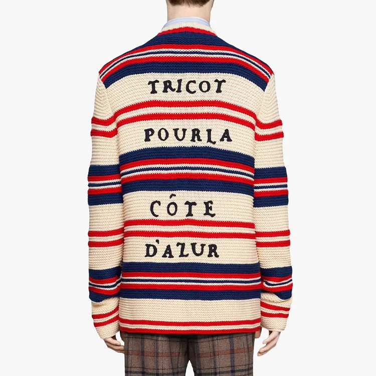 GUCCI Cotton Wool Cardigan With Appliqué-3