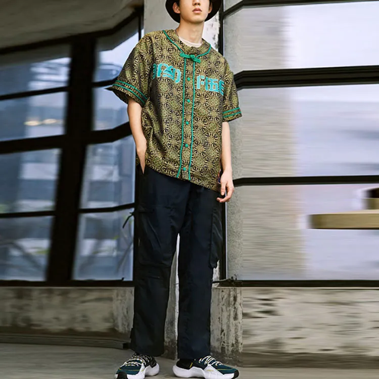 LiNing BADFIVE Baseball Jerseys Men Tawny Kaleidoscope-2