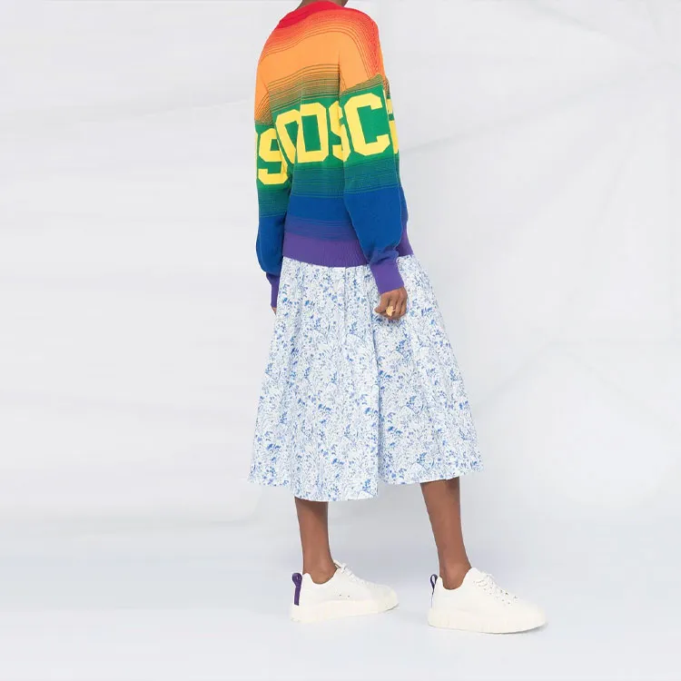 GCDS FW21 Loose Fit Sweater Women's Multicolor-3