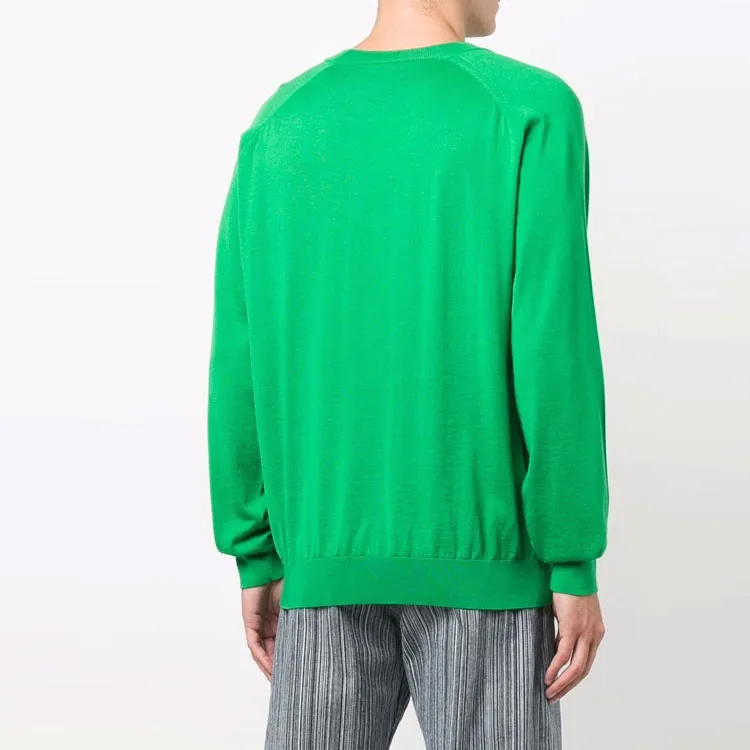 VERSACE Cashmere Sweaters Men Green-3