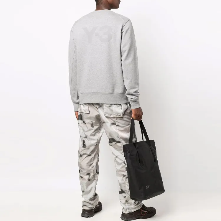 Y 3 Sweatshirts Men Gray-3