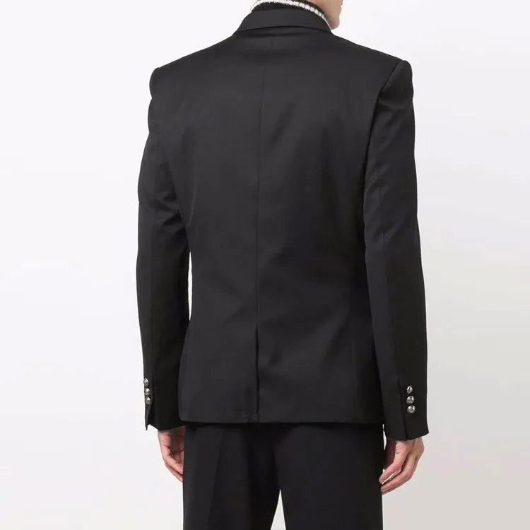 BALMAIN Double breasted Wool Blazer-3