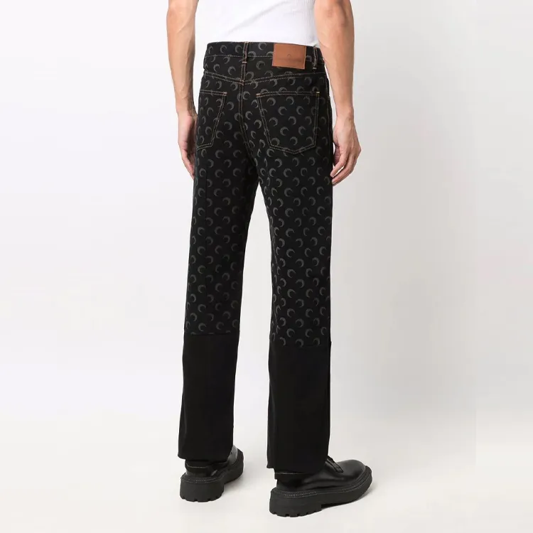 Marine Serre Jeans Men Black-2