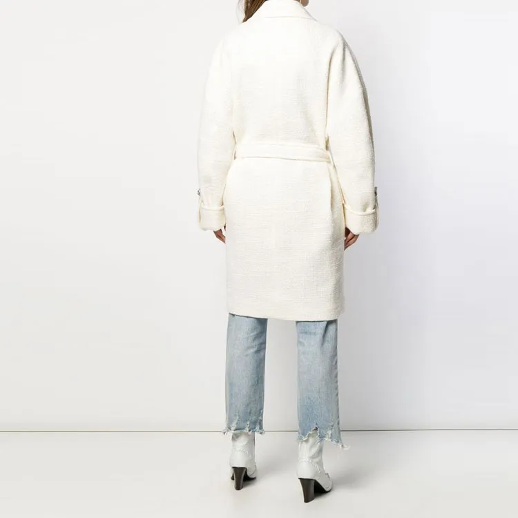 BALMAIN Coats Women's White-2