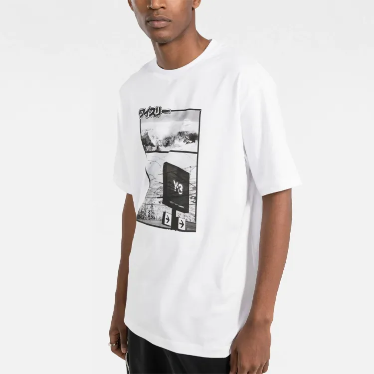 Y 3 T Shirts Men White-1