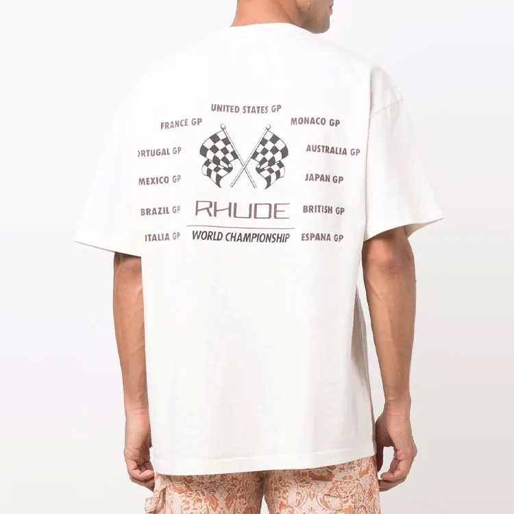 RHUDE T-Shirts Men White-2