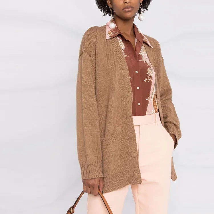 FENDI FW21 Knitwear Women's Brown-4