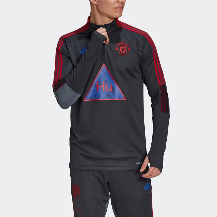 Adidas MANCHESTER UNITED THEATRE OF DREAMS Sweatshirt Men's Dark Heather Gray-4
