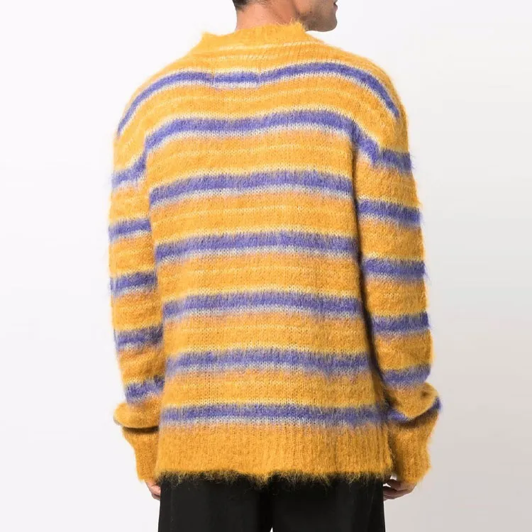 MARNI Groovy Striped Mohair Sweatshirt-1