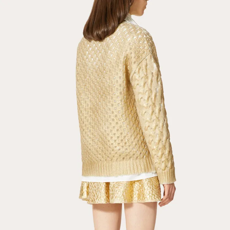 Valentino FW21 Sweater Women's Gold-3