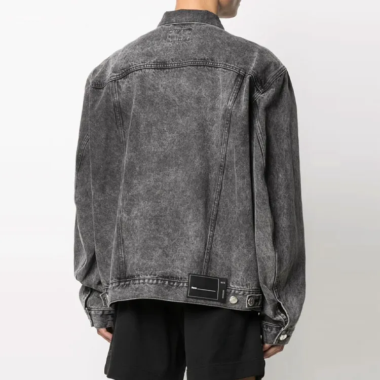 WE11DONE Logo Patch Denim Jacket-2