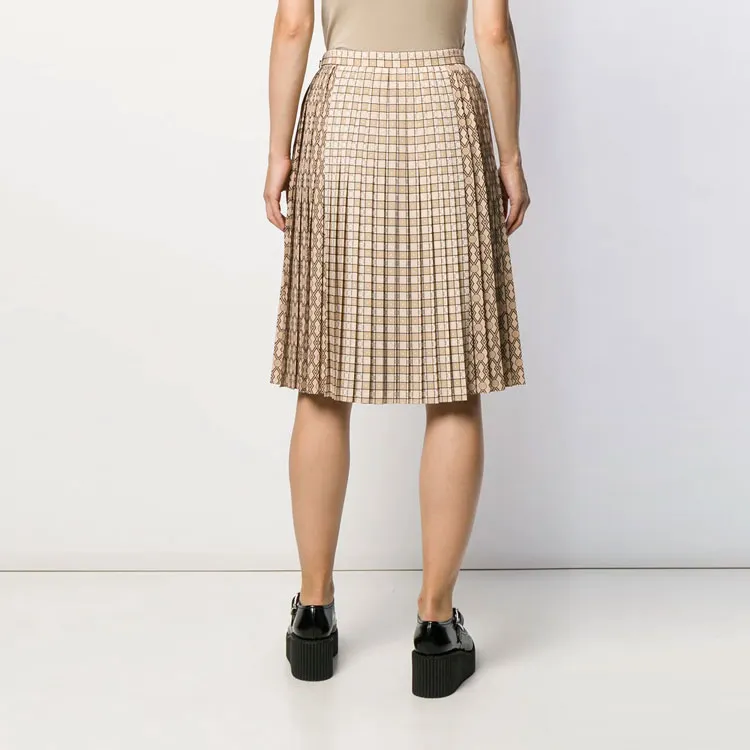 Burberry Casual Long Skirts Women's Khaki-3