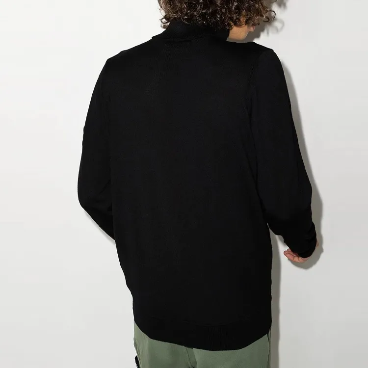 STONE ISLAND FW21 Slim Fit Sweater Men's Black-2